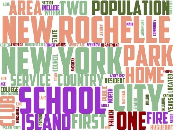 New Rochelle Wordart Book Cover