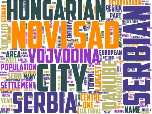 Novisad Wordart Background