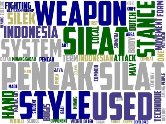 Pencak Silat Wordart Sublimation