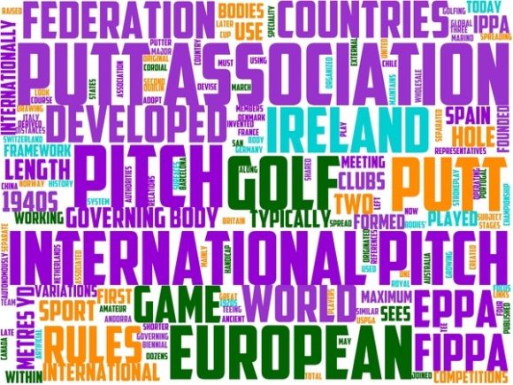 Pitch and Putt Wordart Print